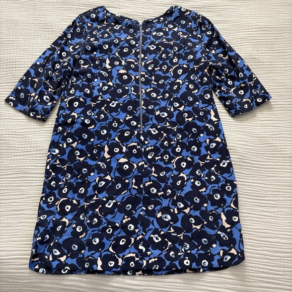 Boden Jessa Lace Tunic Dress Women's Sz 10 Blue Black Floral Mini Twee - Picture 4 of 10